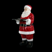 180cm Resin Santa with Tray