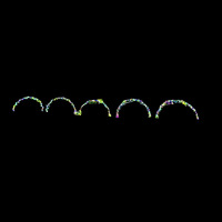 5 RGB Jumping LED Arches