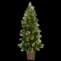 4.5FT Lit Potted Porch Tree -FREE SHIPPING