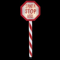 Battery Operated Santa Stop Here 