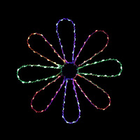 50cm Multi LED Flower Spinner Motif