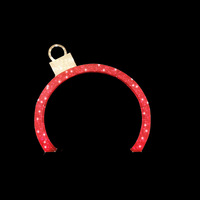 LED Red Twinkle Giant Bauble Arch  - avail October 24