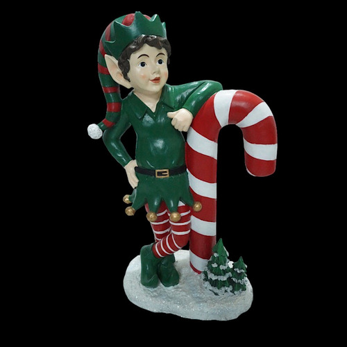 Resin Elf with Candy Cane - taking orders for 2024