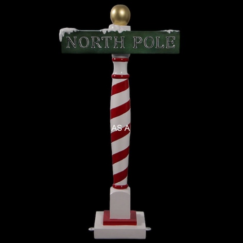 Resin North Pole Sign - 90cm tall