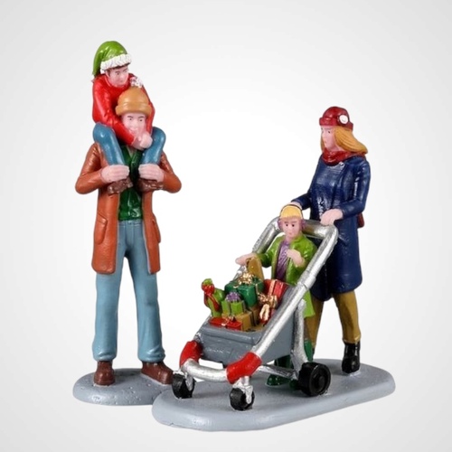 Lemax Family Holiday Shopping Spree, Set of 2-Available August 2024