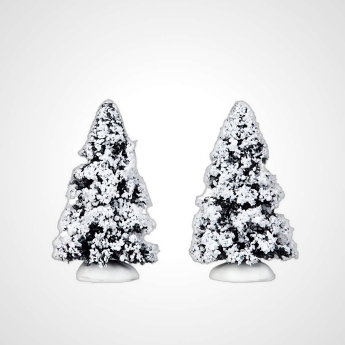 Lemax 4 in. Evergreen Tree Set of 2