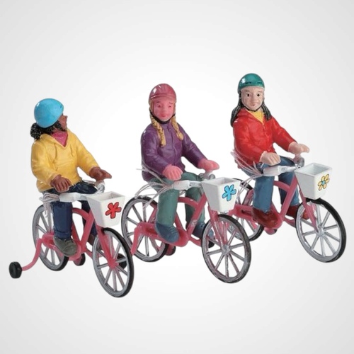 Lemax Bike Ride, Set of 3 -Available August 2024