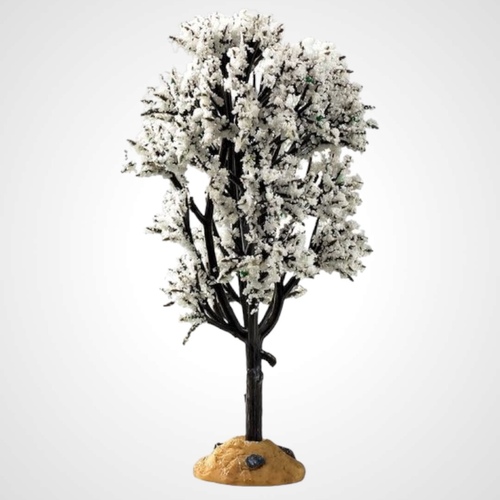 Lemax 5 in. White Hawthorne Tree - Available August 2024