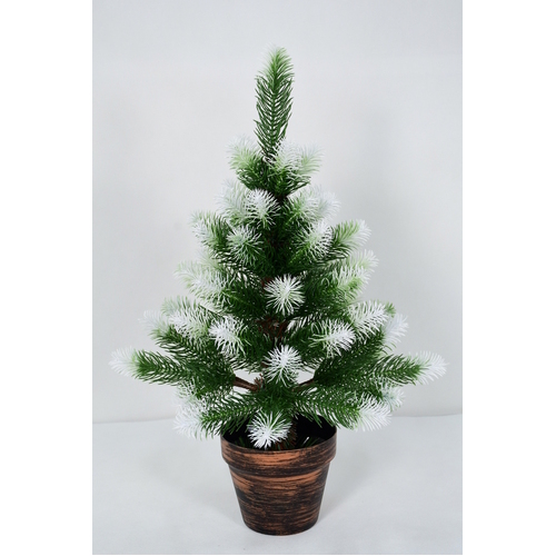 60cm Potted Snow Christmas Tree 