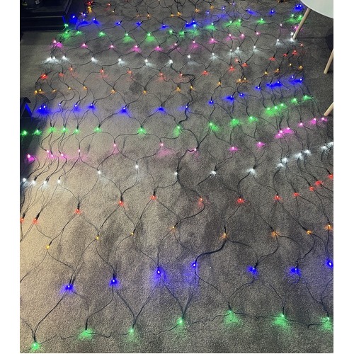 3m x 3m Multi LED Net - 6 colours - see video - FREE SHIPPING
