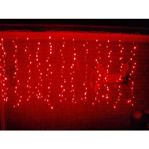 Red Curtain Light 3M x 2M - FREE SHIPPING