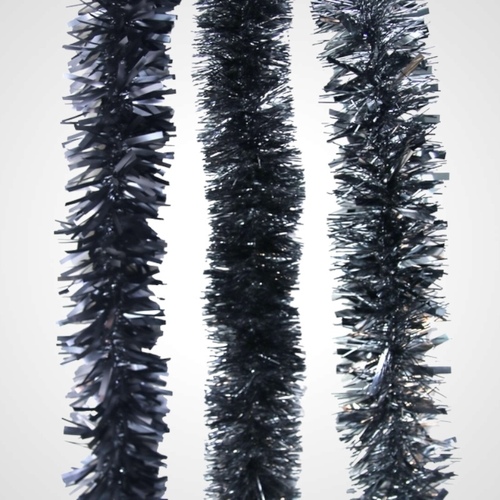 Black Silver Tinsel - 3 assorted