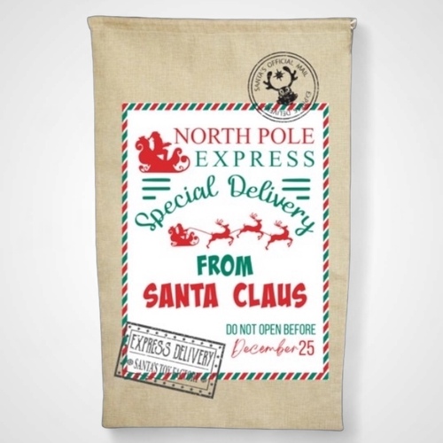 Christmas Stamped Sacks Assorted(A) - AVAIL OCT 2024