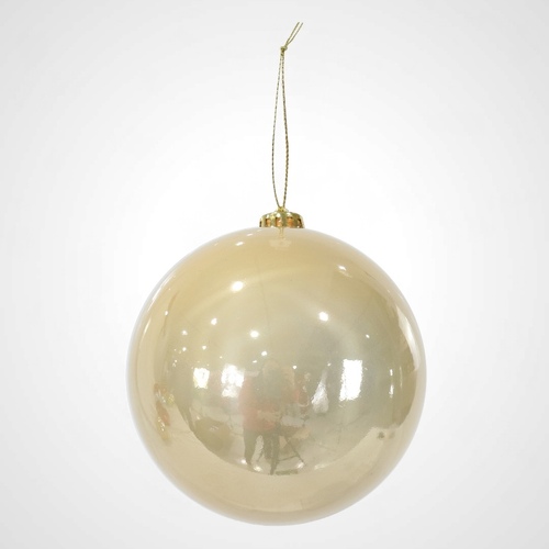 15cm Gold Pearl Bauble - AVAIL OCT 2024