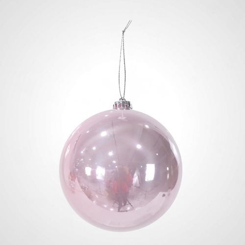 15cm Pink Pearl Bauble - AVAIL OCT 2024
