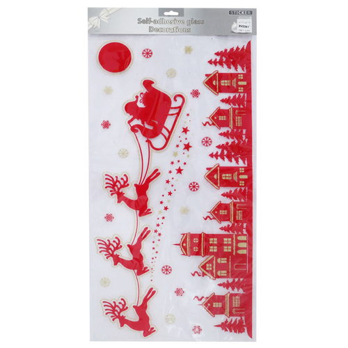 Giant Christmas Window Decal (Red Reindeer)-AVAIL OCT 2024