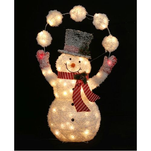 LED Mesh Frosty Snowman Juggling - avail October 2024