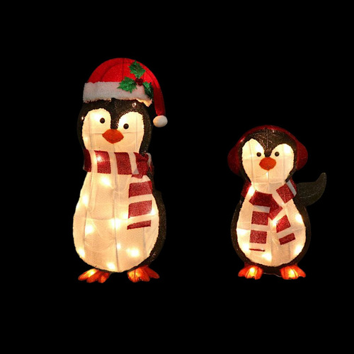 LED Tinsel Penguin Friends - avail October 24