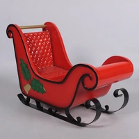 Resin Kiddie Sleigh with Mistletoe 