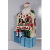 Resin Merry Christmas Santa Elf Photo Op