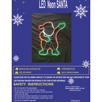 Neon Santa Rope Light Motif 