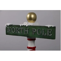 6' Resin North Pole Sign -sold out