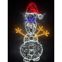 Waving Frozen Snowman Rope Light Motif  