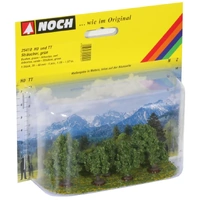 NOCH 25410 - 5 x Green Bushes - 3-4cm high