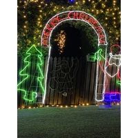 Merry Christmas Arch Rope Light Motif 