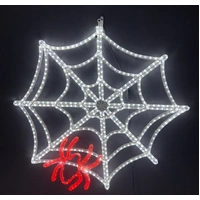 Halloween Spider Web Rope Light Motif