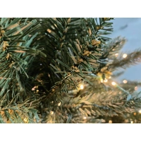 Mixed Leaf Warm White 6.5 Foot Artificial Christmas Tree