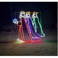 Large 3 Wise Men Rope Light Motif