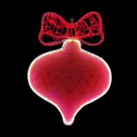 Bauble with Red Ribbon Rope Light Motif 