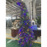 8 Foot Grinch Bent Green Pre-Lit Christmas Tree (dual colour)