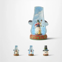 Heartwood Creek - 26.7cm/10.5" Lit Rotating Snowman In Hat