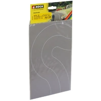 NOCH 60704 -  Federal Road- Grey - Curved-  HO Scale