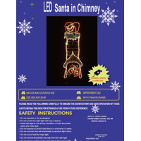 Santa up/Down Chimney Rope Light Motif 