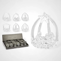 Glass Hanging Nativity Ornament A 