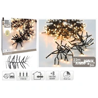 21.8m Extra Warm White Cluster Lights