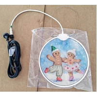 Acrylic Gingerbread Figures Bauble Neon Motif - PREORDER FOR 2026