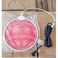 Acrylic Snowman Black Hat Bauble Neon Motif - PREORDER FOR 2026