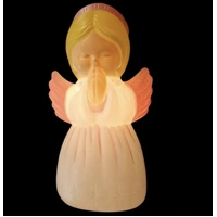 Lighted Pink Winged Angel blowmold