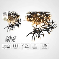 21.8m Warm White Cluster Lights 