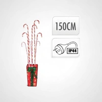 1.5m LED Candy Cane Giftbox 