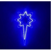 Blue/White/Blue Bethlehem Star Rope Light Motif 