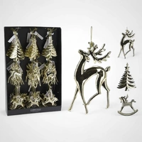 14cm Gold Horse Hanging Ornament 