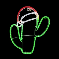 Christmas Cactus Rope Light Motif 