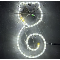 White Cat Rope Light Motif 