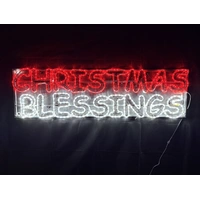 Christmas Blessings Rope Light Motif 