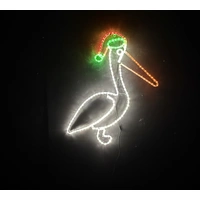 Christmas Pelican Rope Light Motif 